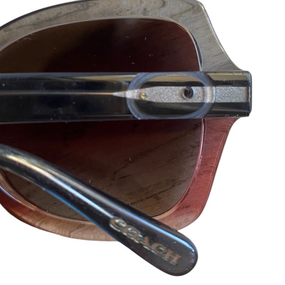 Coach L1147 Gray Burgundy Gradient HC8295 5620E2 56-21-140 Sunglasses - Picture 10 of 12